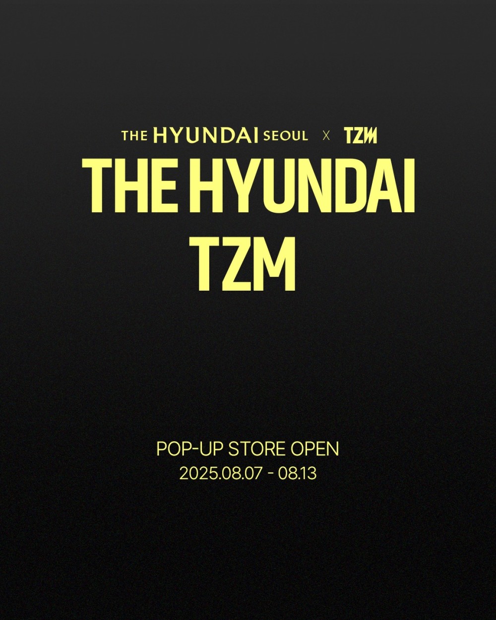TZM x 더현대 서울 POP-UP STORE